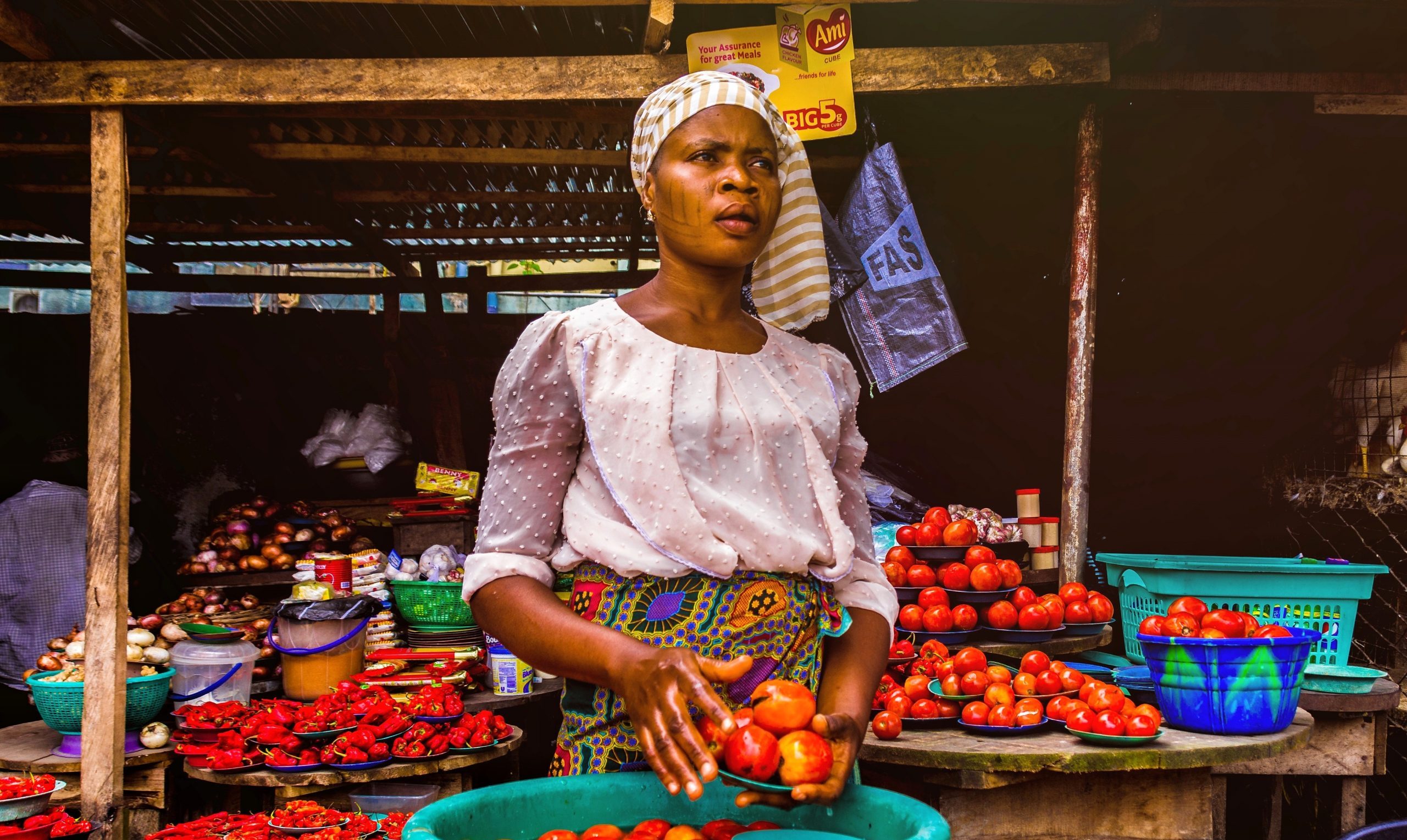 KOIS Addressing Women Unemployment Challenges In Africa   Woman Holding Tomatoes 3213283 Scaled E1586342528978 