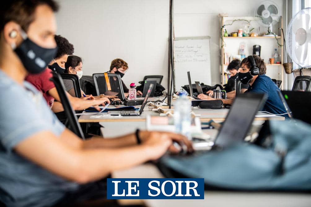Le Soir: 5 years of financing for coding school BeCode